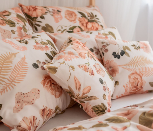 Pościel w kwiaty FLOVERS - poszewka