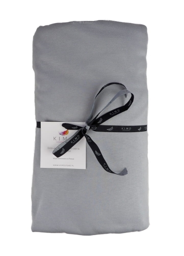 Prześcieradło z gumką dla dzieci PREMIUM szare 