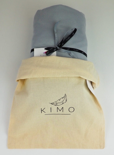 Prześcieradło z gumką szare PREMIUM