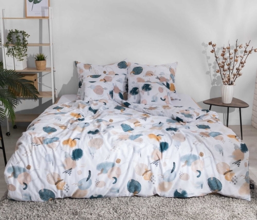 Wzorzysta pościel bawełniana universe
