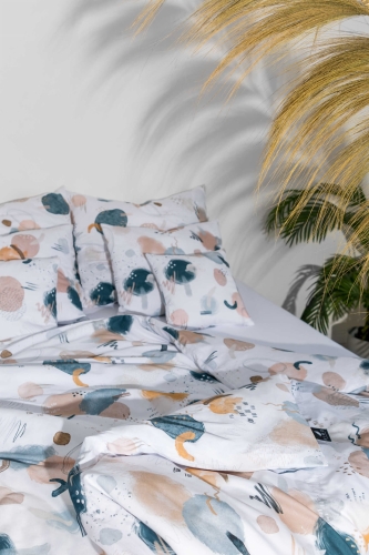 Wzorzysta pościel bawełniana universe