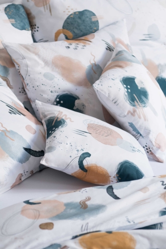 Wzorzysta pościel bawełniana universe