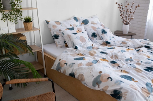 Wzorzysta pościel bawełniana universe