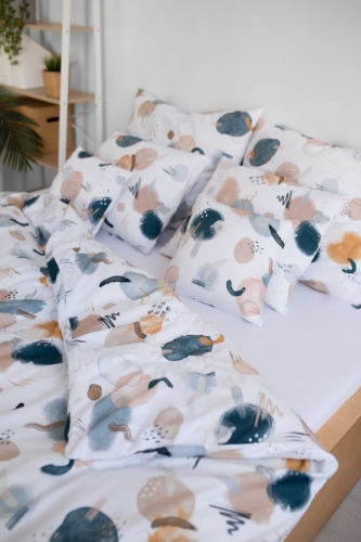 Wzorzysta pościel bawełniana universe