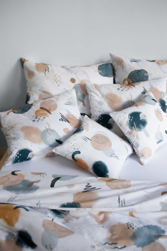 Wzorzysta pościel bawełniana universe