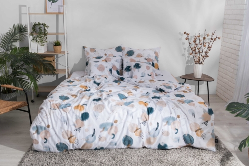 Wzorzysta pościel bawełniana universe