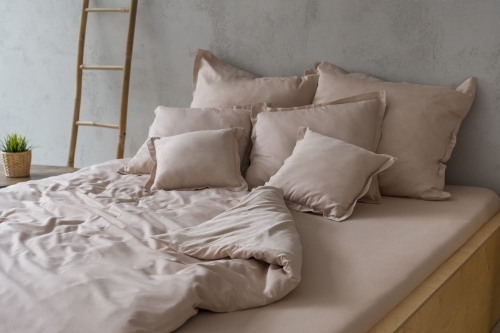 Beżowe prześcieradło