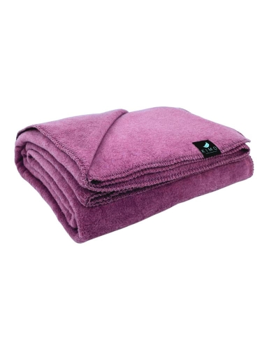 Koc bawełniany COZY - FIOLETOWY