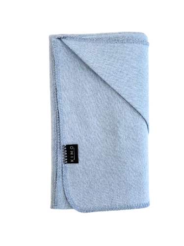 Pled bawełniany COZY - NIEBIESKI