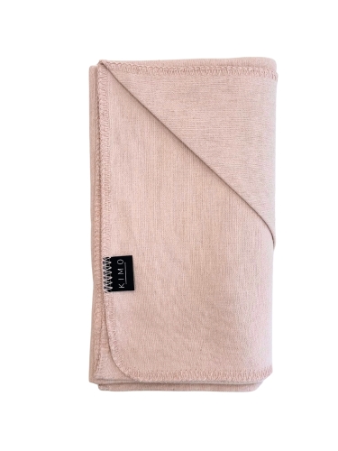 Pled bawełniany COZY - PUDROWY RÓŻ